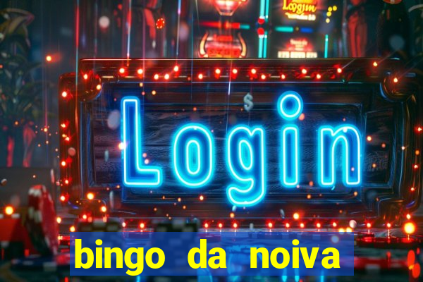 bingo da noiva para imprimir